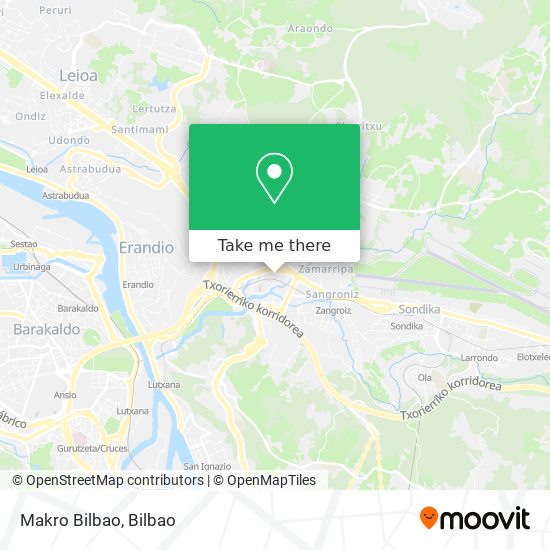 Makro Bilbao map