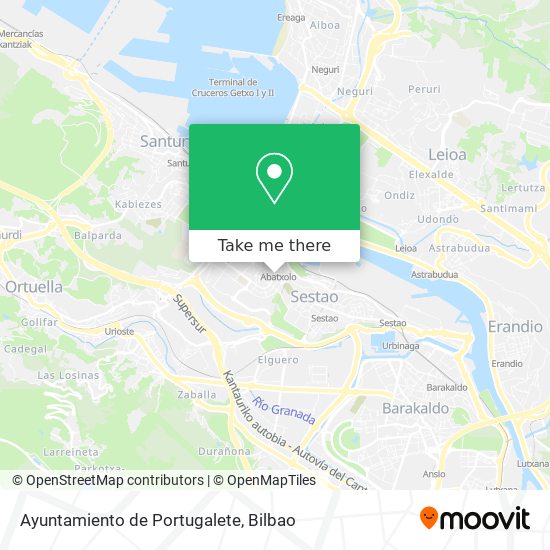 mapa Ayuntamiento de Portugalete