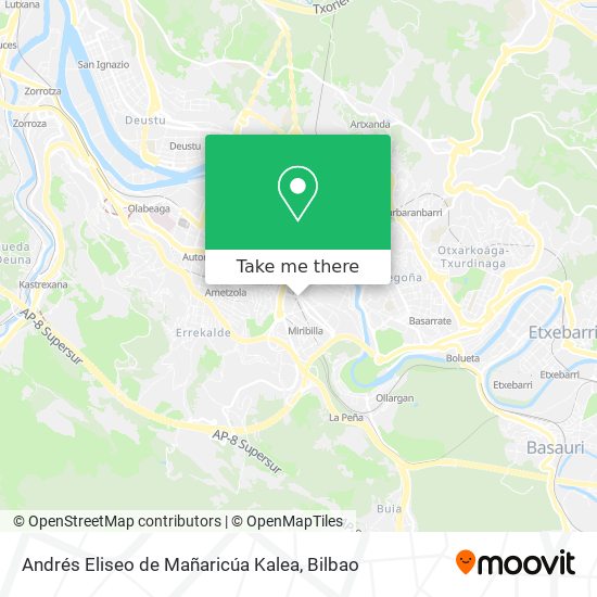 Andrés Eliseo de Mañaricúa Kalea map