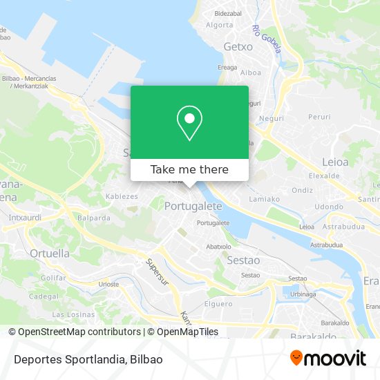 Deportes Sportlandia map