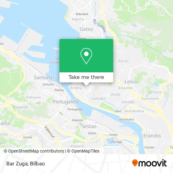 Bar Zuga map