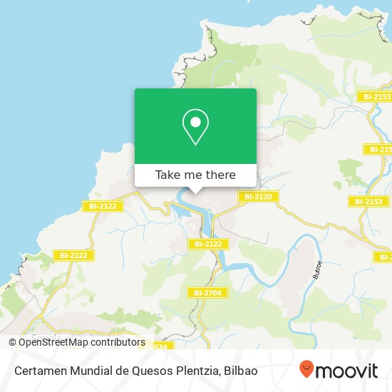 Certamen Mundial de Quesos Plentzia map