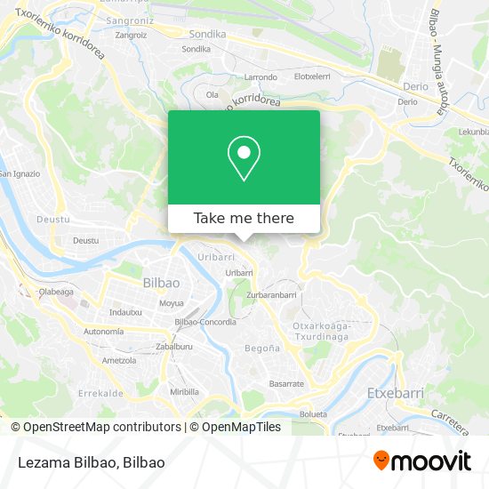 Lezama Bilbao map