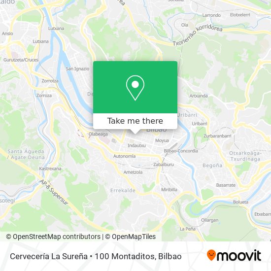 Cervecería La Sureña • 100 Montaditos map