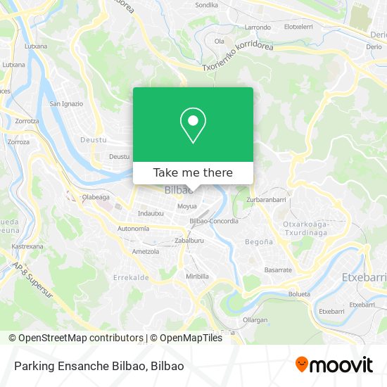 Parking Ensanche Bilbao map