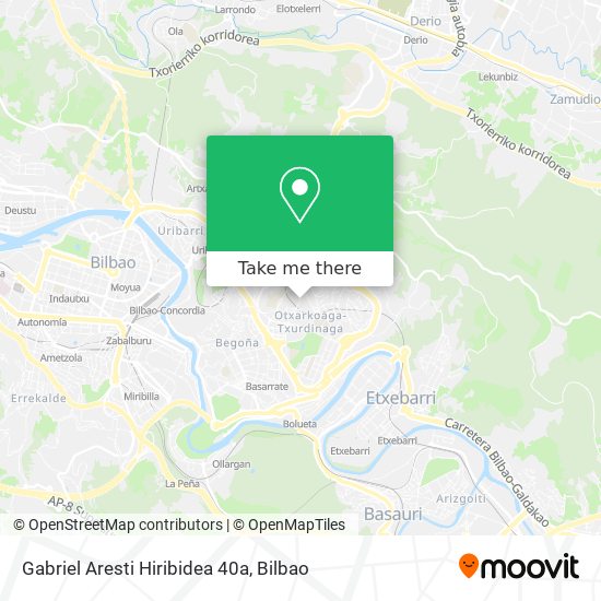 Gabriel Aresti Hiribidea 40a map