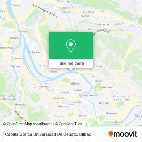 Capilla Gótica Universisad De Deusto map