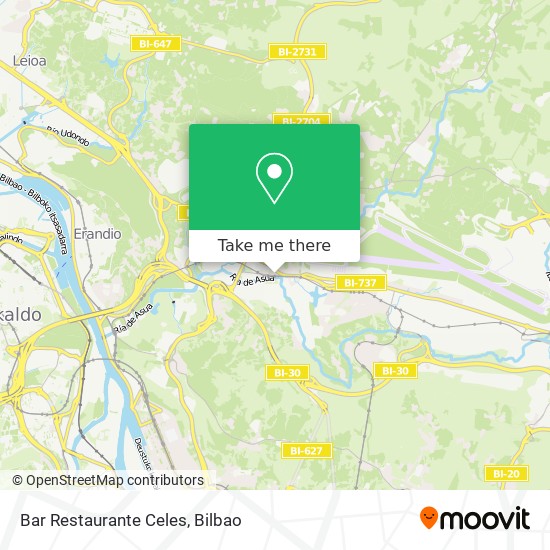 mapa Bar Restaurante Celes