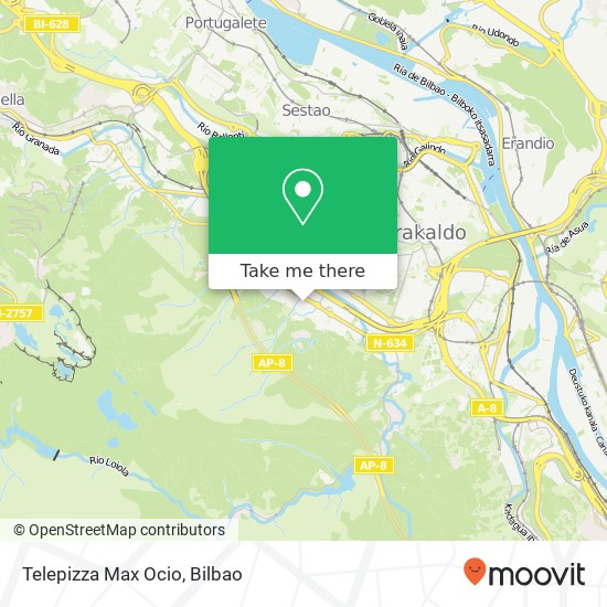 Telepizza Max Ocio map