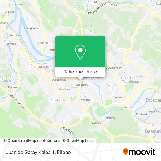 Juan de Garay Kalea 1 map