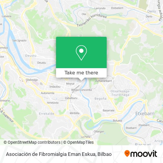 mapa Asociación de Fibromialgia Eman Eskua