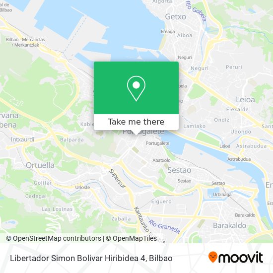 Libertador Simon Bolivar Hiribidea 4 map