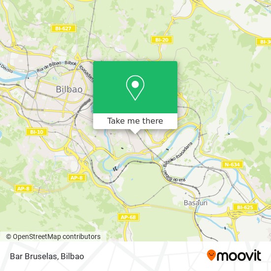 mapa Bar Bruselas