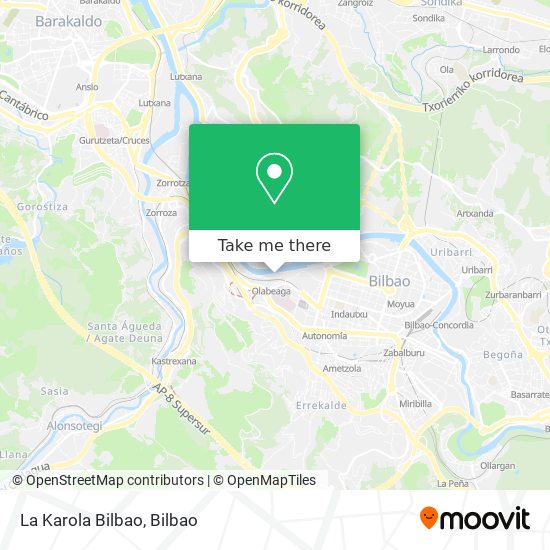 La Karola Bilbao map