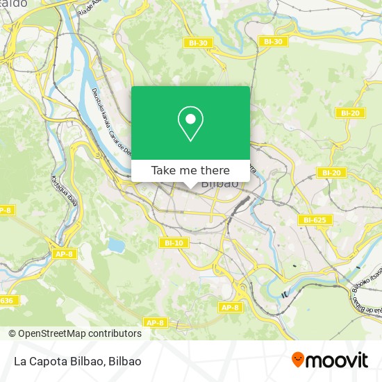 La Capota Bilbao map