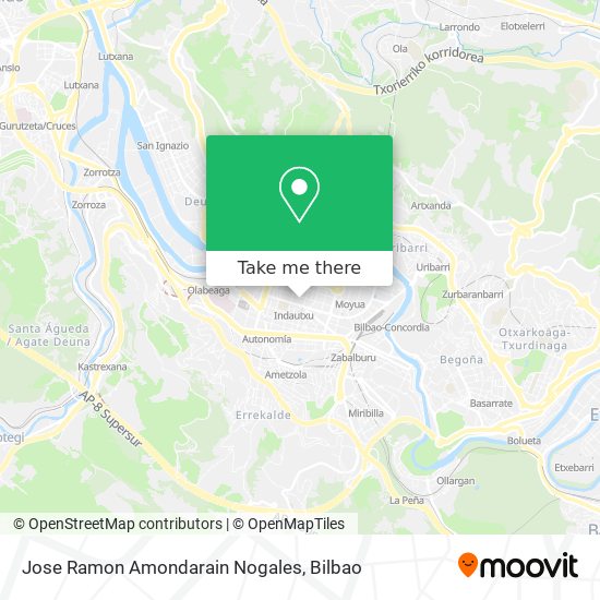 Jose Ramon Amondarain Nogales map