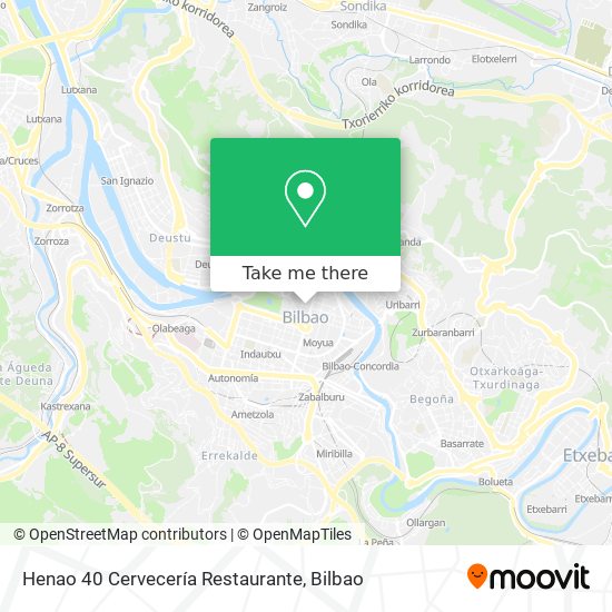 Henao 40 Cervecería Restaurante map