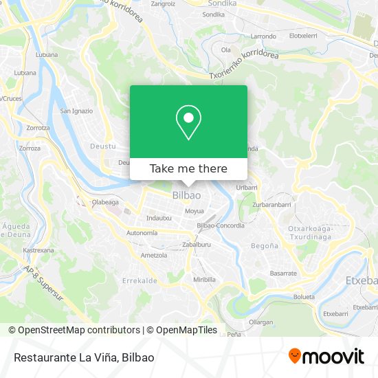 mapa Restaurante La Viña