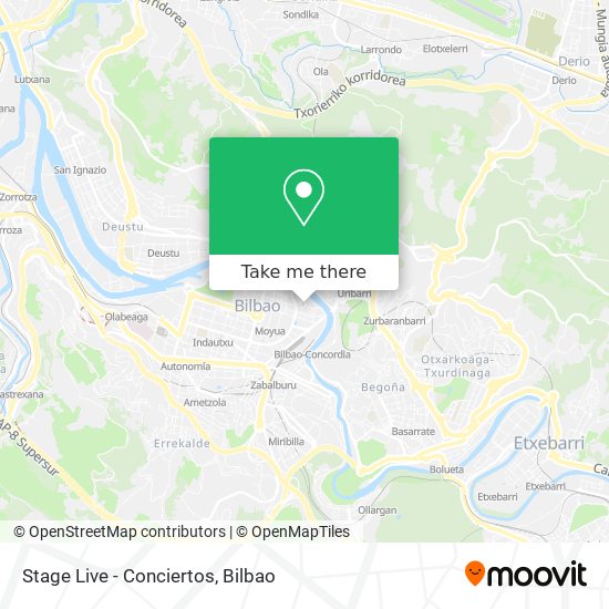 Stage Live - Conciertos map