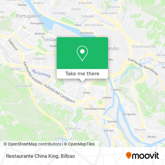 mapa Restaurante China King
