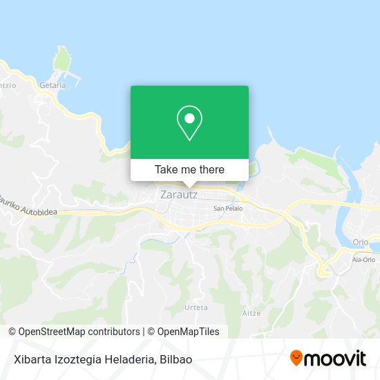 Xibarta Izoztegia Heladeria map
