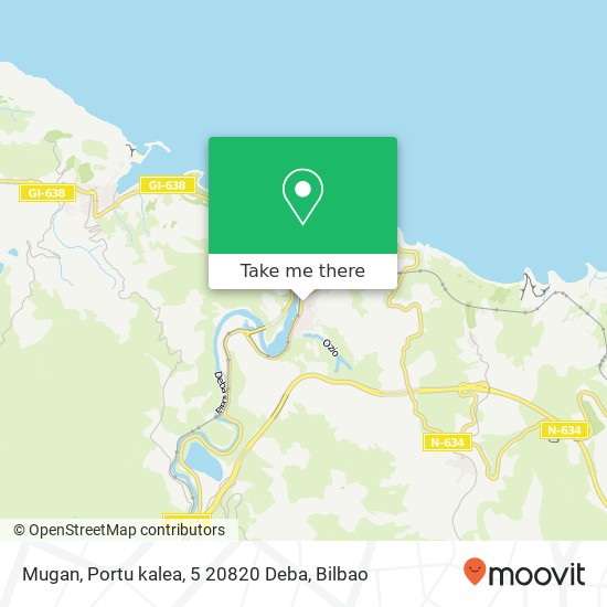 Mugan, Portu kalea, 5 20820 Deba map