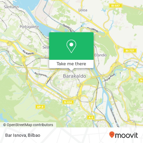 Bar Isnova map