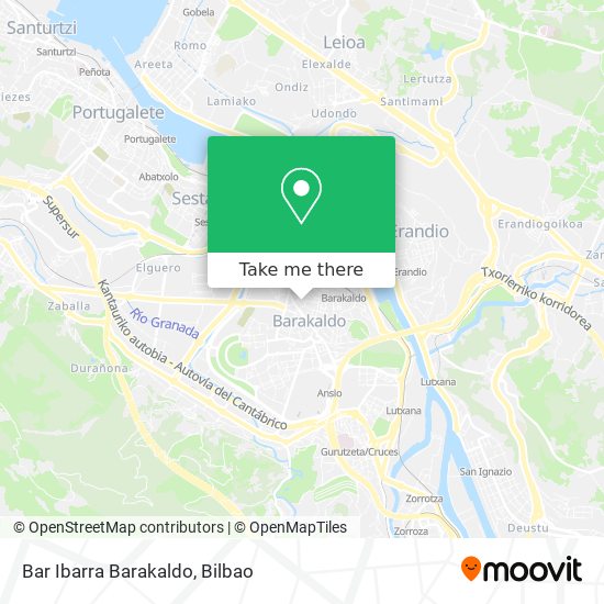 mapa Bar Ibarra Barakaldo