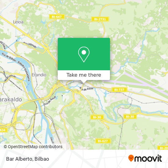 mapa Bar Alberto