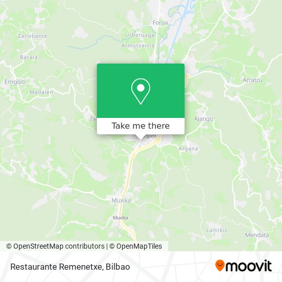 mapa Restaurante Remenetxe