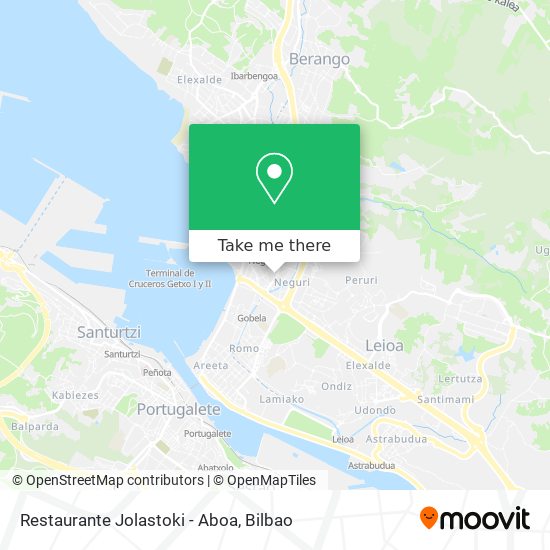 mapa Restaurante Jolastoki - Aboa