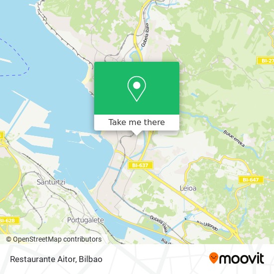 mapa Restaurante Aitor