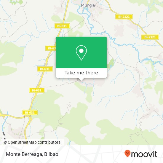 mapa Monte Berreaga