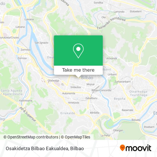 mapa Osakidetza Bilbao Eakualdea