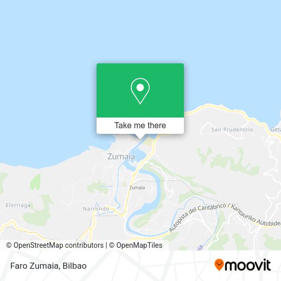 Faro Zumaia map