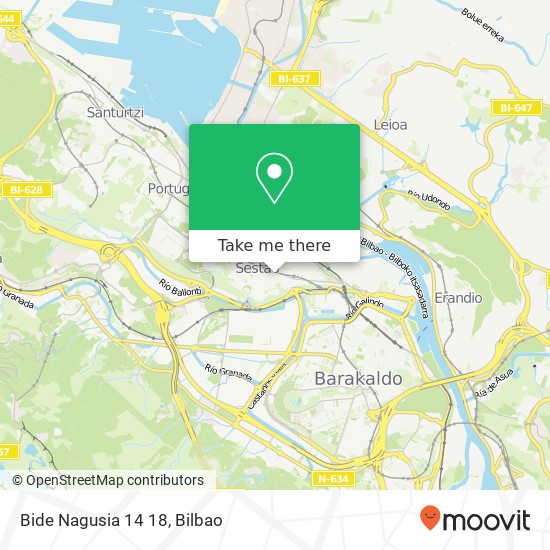 Bide Nagusia 14 18 map