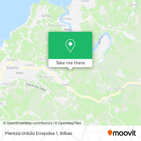 mapa Plentzia Urduliz Errepidea 1