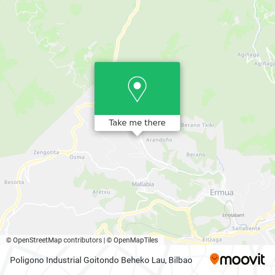 Poligono Industrial Goitondo Beheko Lau map