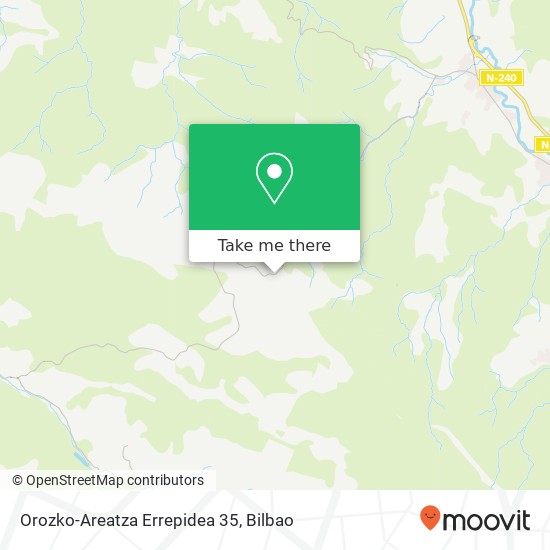 mapa Orozko-Areatza Errepidea 35