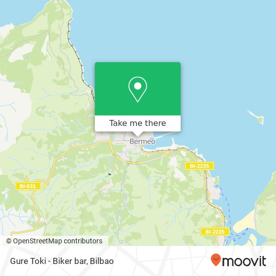 mapa Gure Toki - Biker bar