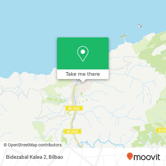 mapa Bidezabal Kalea 2