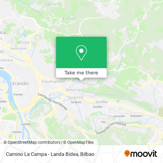 Camino La Campa - Landa Bidea map