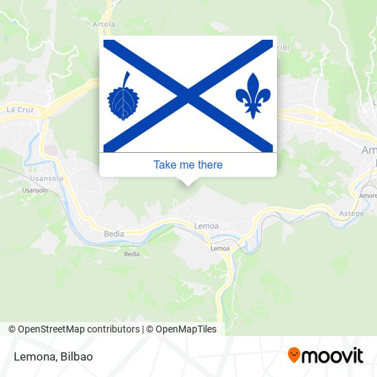 How to get to Lemona in Lemoa by Bus or Train?