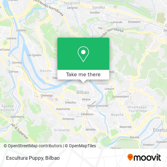 mapa Escultura Puppy