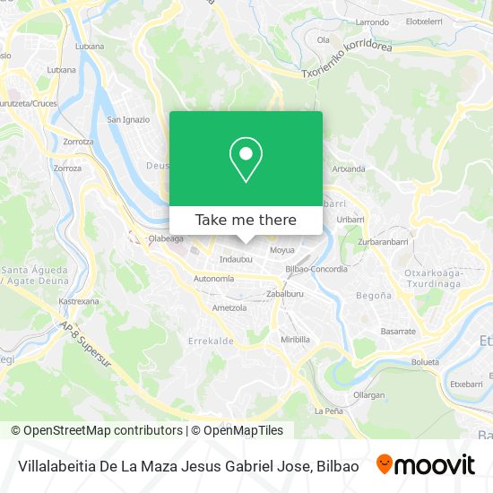 Villalabeitia De La Maza Jesus Gabriel Jose map