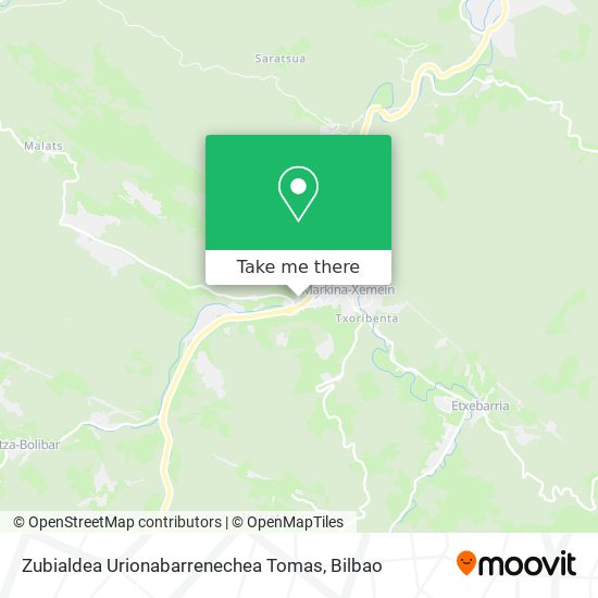 Zubialdea Urionabarrenechea Tomas map