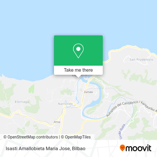 Isasti Amallobieta Maria Jose map