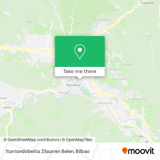 Iturriondobeitia Zilaurren Belen map