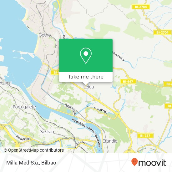 Milla Med S.a. map