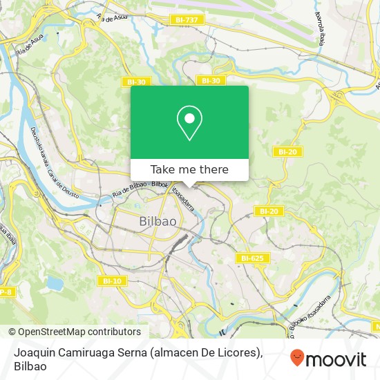 mapa Joaquin Camiruaga Serna (almacen De Licores)